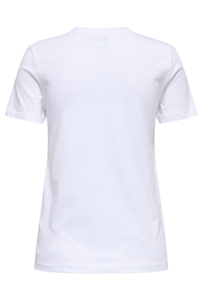 ONLEMMA LIFE REG S/S LADY TOP JRS 15329752 BRIGHT WHITE/CONFIDENCE